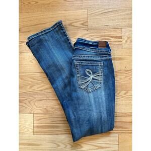 Wallflower Y2K Jean Luscious Curvy Fit Embellished Pockets Faded Boot Cut 9 JL